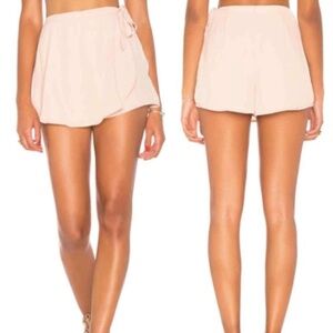 Show Me Your Mumu The Great Wrap Short in Dusty Blush Crisp Size Small